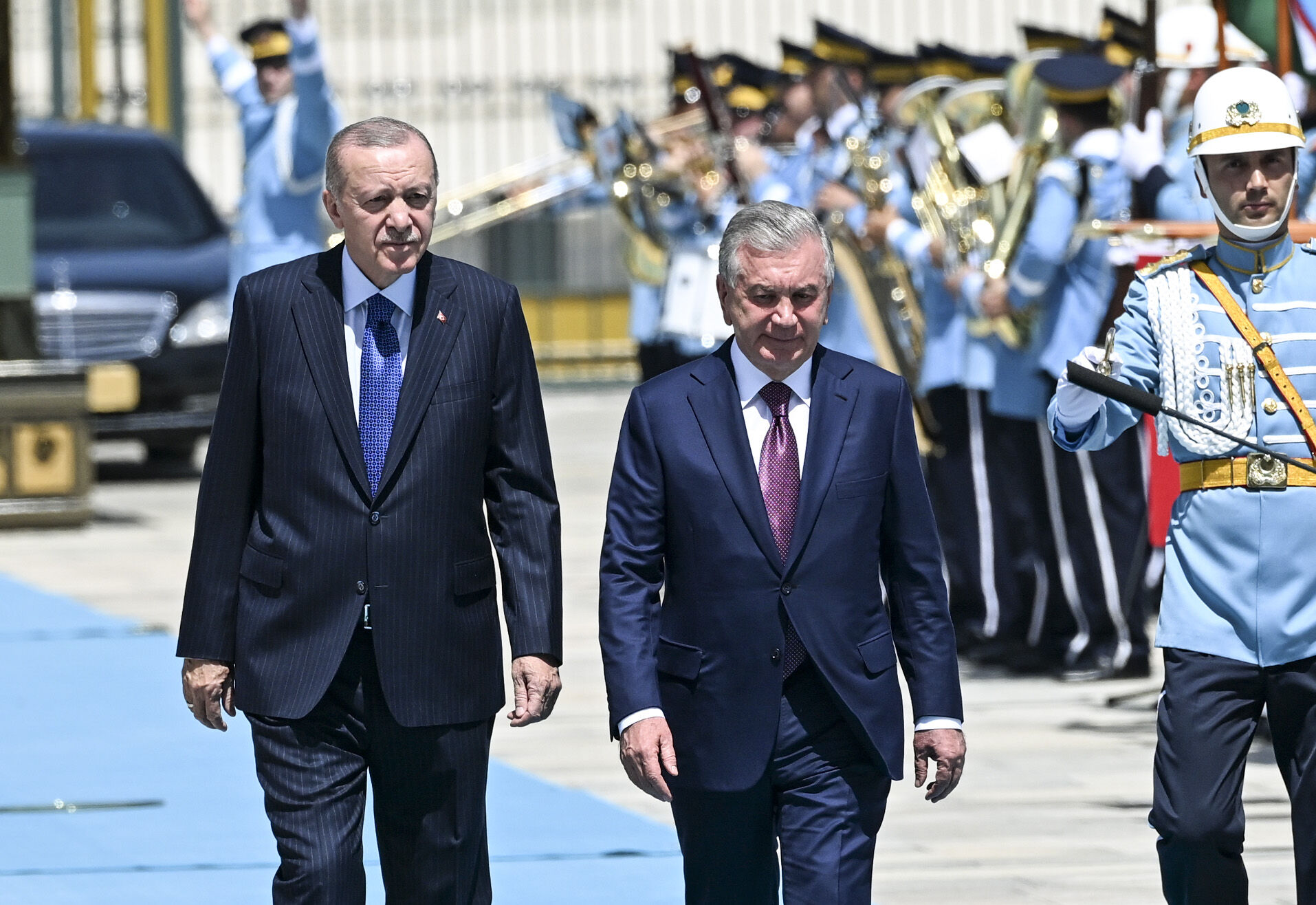 Cumhurbaşkanı Erdoğan ile Özbekistan Cumhurbaşkanı Şevket Mirziyoyev arasında tarihi görüşme! - 2. Resim