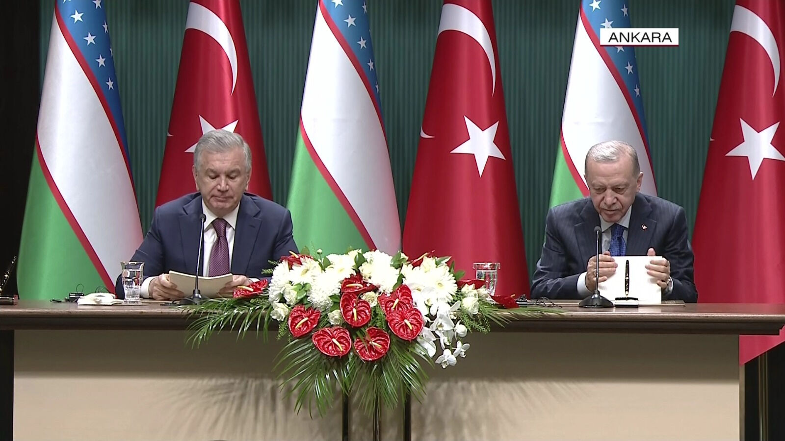 Erdoğan'dan Özbekistan lideri ile ortak Gazze çağrısı: 