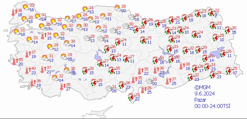 Bayram tatili öncesi kavrulacağız! Meteoroloji il il 9-13 Haziran tahminlerini paylaştı - 1. Resim