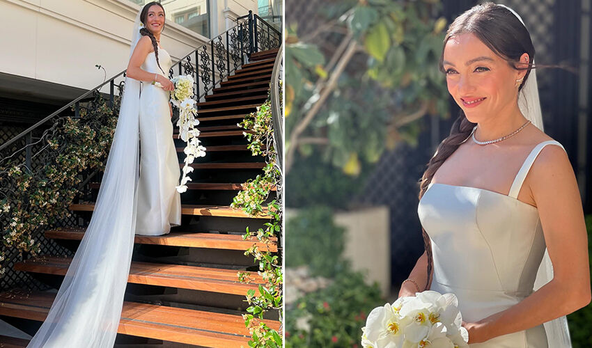 Merve Dizdar ile Cihan Ayger hayatını birleştirdi! İşte nikahtan kareler… - 1. Resim