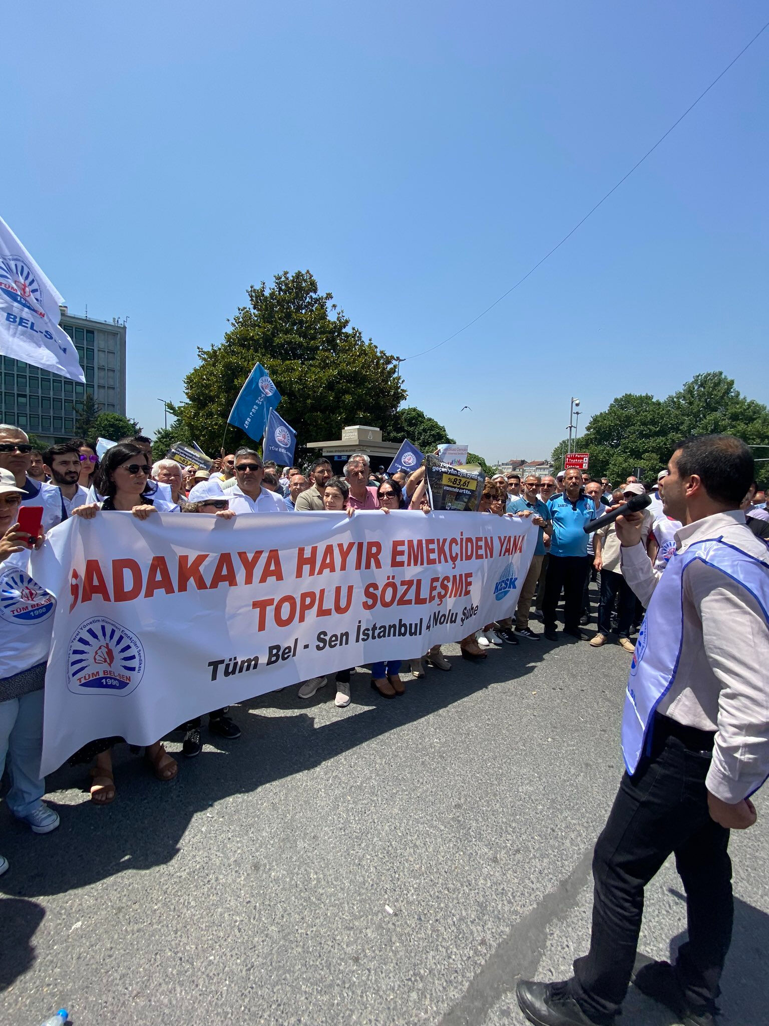 Otobüs şoförleri İBB'ye isyan etti! Saraçhane'de protesto düzenlediler - 2. Resim