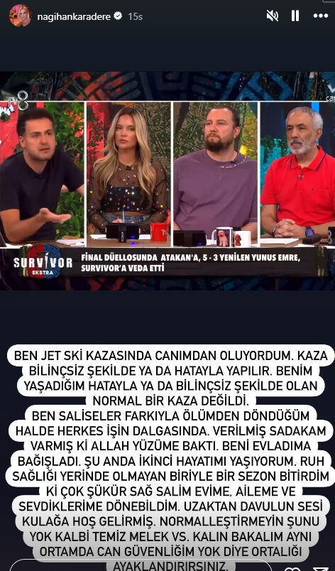 Survivor Nagihan'dan Yunus Emre hakkında çarpıcı iddia: Pis müptezel beni darp etti Survivor Nagihan'dan Yunus Emre hakkında çarpıcı iddia: Pis müptezel beni darp etti - 1. Resim