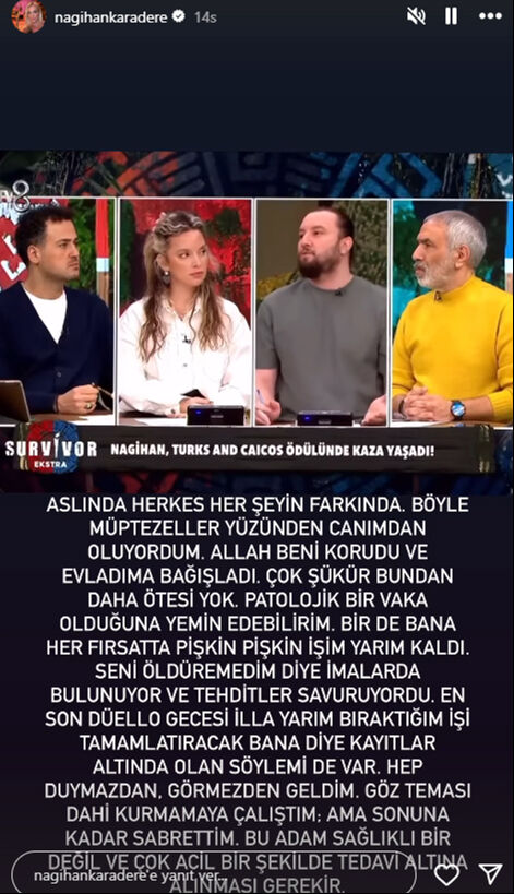Survivor Nagihan'dan Yunus Emre hakkında çarpıcı iddia: Pis müptezel beni darp etti Survivor Nagihan'dan Yunus Emre hakkında çarpıcı iddia: Pis müptezel beni darp etti - 2. Resim