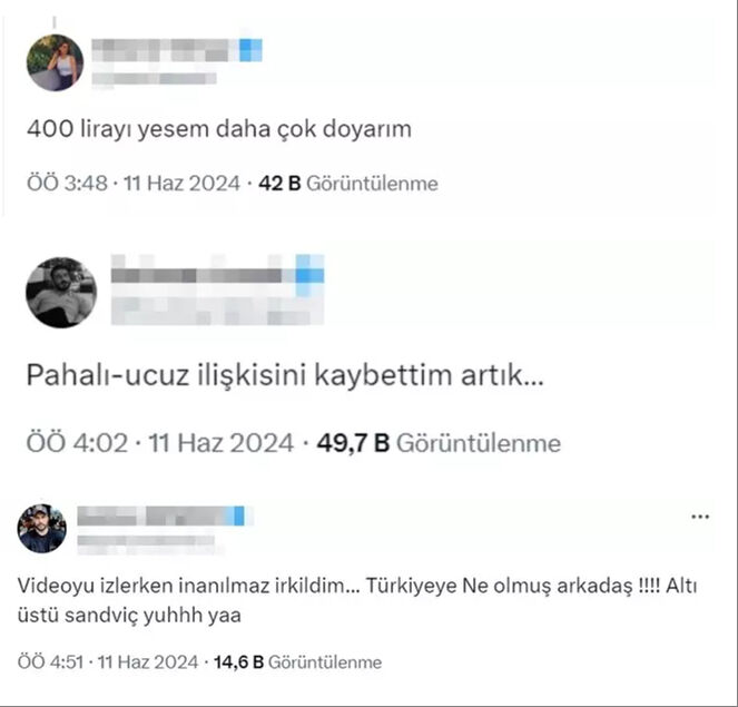 Kapalıçarşı'da satılan sandviçin fiyatı  Kapalıçarşı'da satılan sandviçin fiyatı