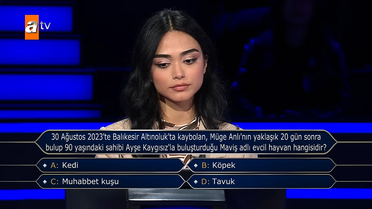 Kim Milyoner Olmak İster'de terleten 'Müge Anlı' sorusu! Yarışmacı cevaplamakta zorlandı Kim Milyoner Olmak İster'de terleten 'Müge Anlı' sorusu! Yarışmacı cevaplamakta zorlandı - 3. Resim