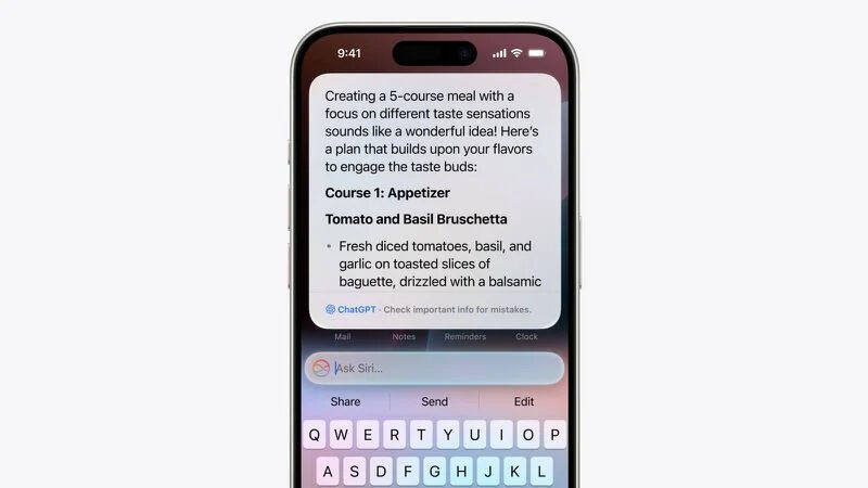 Yeni tanıtılan iOS 18 ile birlikte artık Siri, ChatGPT'ye doğrudan erişebiliyor! Siz sorun o cevaplasın... Yeni tanıtılan iOS 18 ile birlikte artık Siri, ChatGPT'ye doğrudan erişebiliyor! Siz sorun o cevaplasın... - 1. Resim