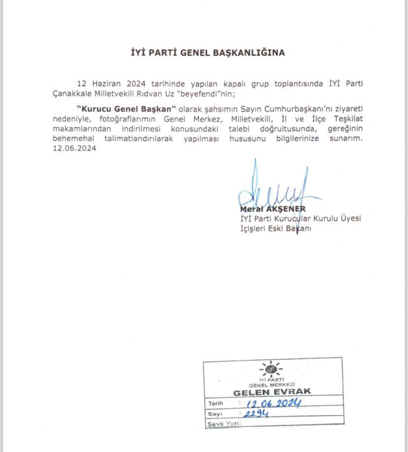 İyi Partili vekil Rıdvan Uz kesin ihraç talebiyle disipline sevk edildi - 1. Resim