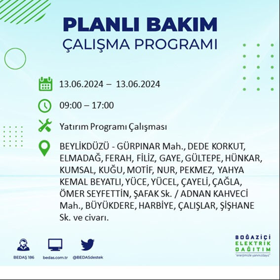 İstanbul'da 23 ilçede elektrik kesintisi: Büyükçekmece, Beylikdüzü, Beşiktaş, Beyoğlu'nda kesinti 17.00 civarında bitecek İstanbul'da 13 ilçede elektrik kesintisi: Büyükçekmece, Beylikdüzü, Beşiktaş, Beyoğlu'nda kesinti 17.00 civarında bitecek - 5. Resim