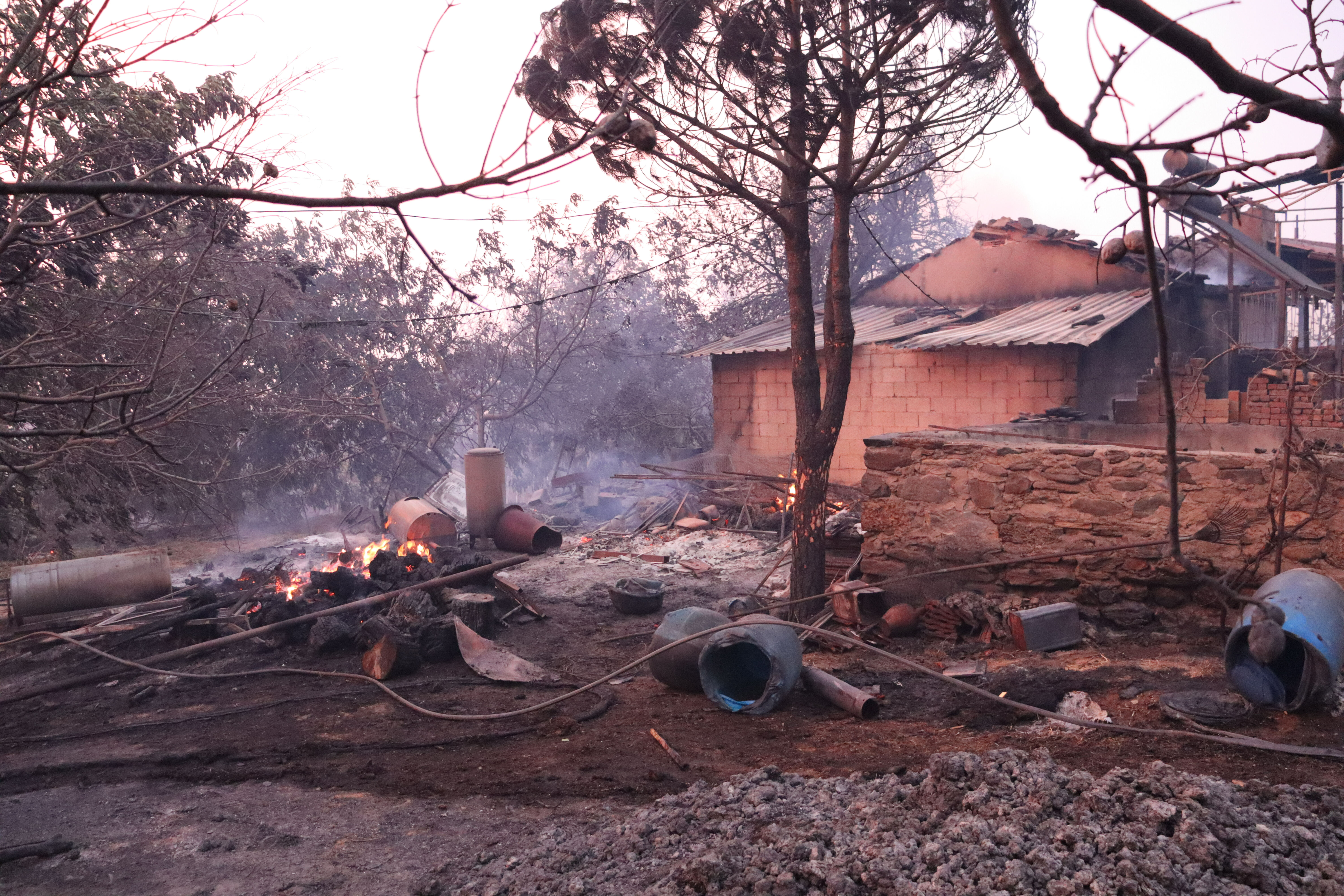 Denizli'de 7 il&ccedil;ede orman yangını! Facianın g&ouml;r&uuml;nt&uuml;leri y&uuml;rek sızlattı - 3. Resim
