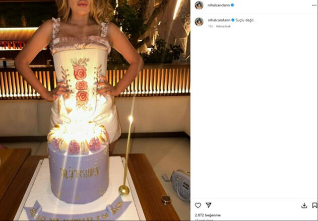 Tahliye edilen Nihal Candan doğum gününü kutladı! Pastayı paylaştığı nota dikkat Tahliye edilen Nihal Candan doğum gününü kutladı! Pastayı paylaştığı nota dikkat - 1. Resim