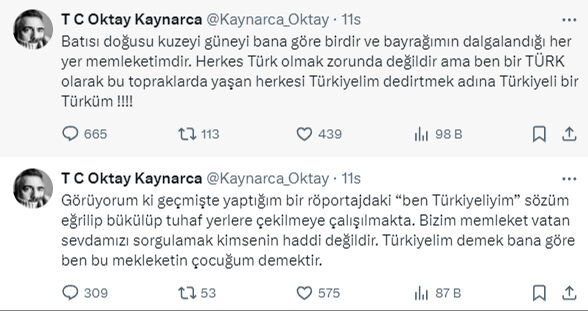 Oktay Kaynarca'nın milliyetçilik yorumu sosyal medyayı ikiye böldü - 1. Resim