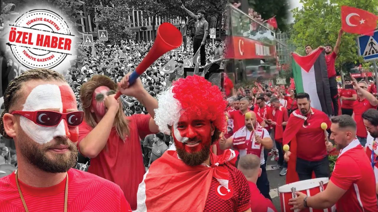 Türkler Avrupa Şampiyonası'ndaki Gürcistan maçı öncesinde Dortmund sokaklarını inletti - Spor