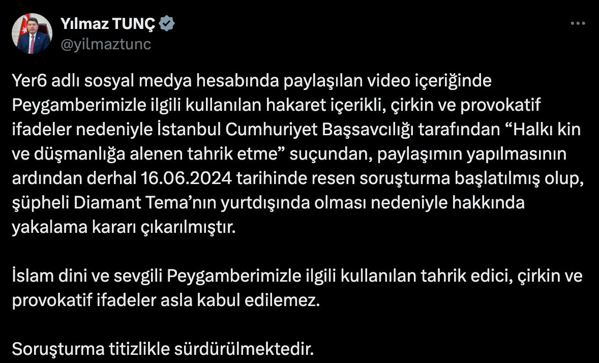 YouTuber Diamond Tema hakkında soruşturma başlatılırken program için de erişim engeli talep edildi YouTuber Diamond Tema hakkında soruşturma başlatılırken program için de erişim engeli talep edildi - 2. Resim