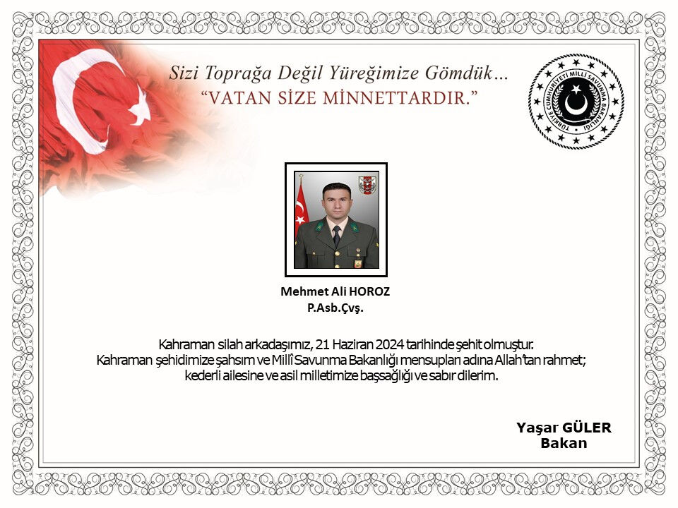 Pençe Kilit Operasyonu'nda 1 askerimiz şehit oldu 3 terörist öldürüldü Pençe Kilit Operasyonu'nda 1 askerimiz şehit oldu 3 terörist öldürüldü - 1. Resim