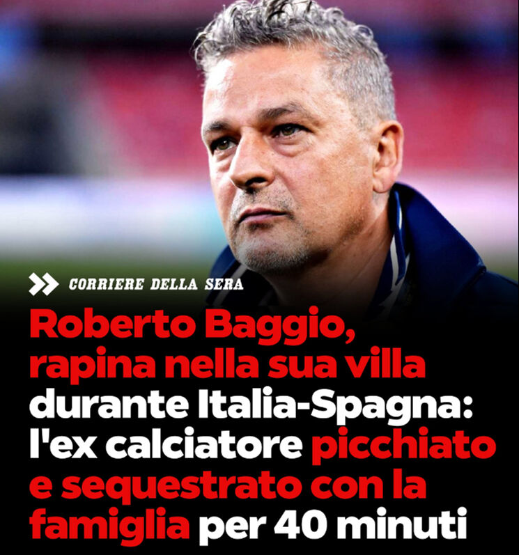 Roberto Baggio'nun villasına giren eli silahlı çete üyeleri hem darbetti hem soygun yaptı Roberto Baggio'nun villasına giren eli silahlı çete üyeleri hem darbetti hem soygun yaptı - 3. Resim