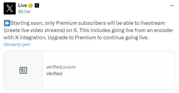 Elon Musk'tan yeni hamle! X'te canlı yayınlar artık paralı oluyor... Elon Musk'tan yeni hamle! X'te canlı yayınlar artık paralı oluyor... - 1. Resim
