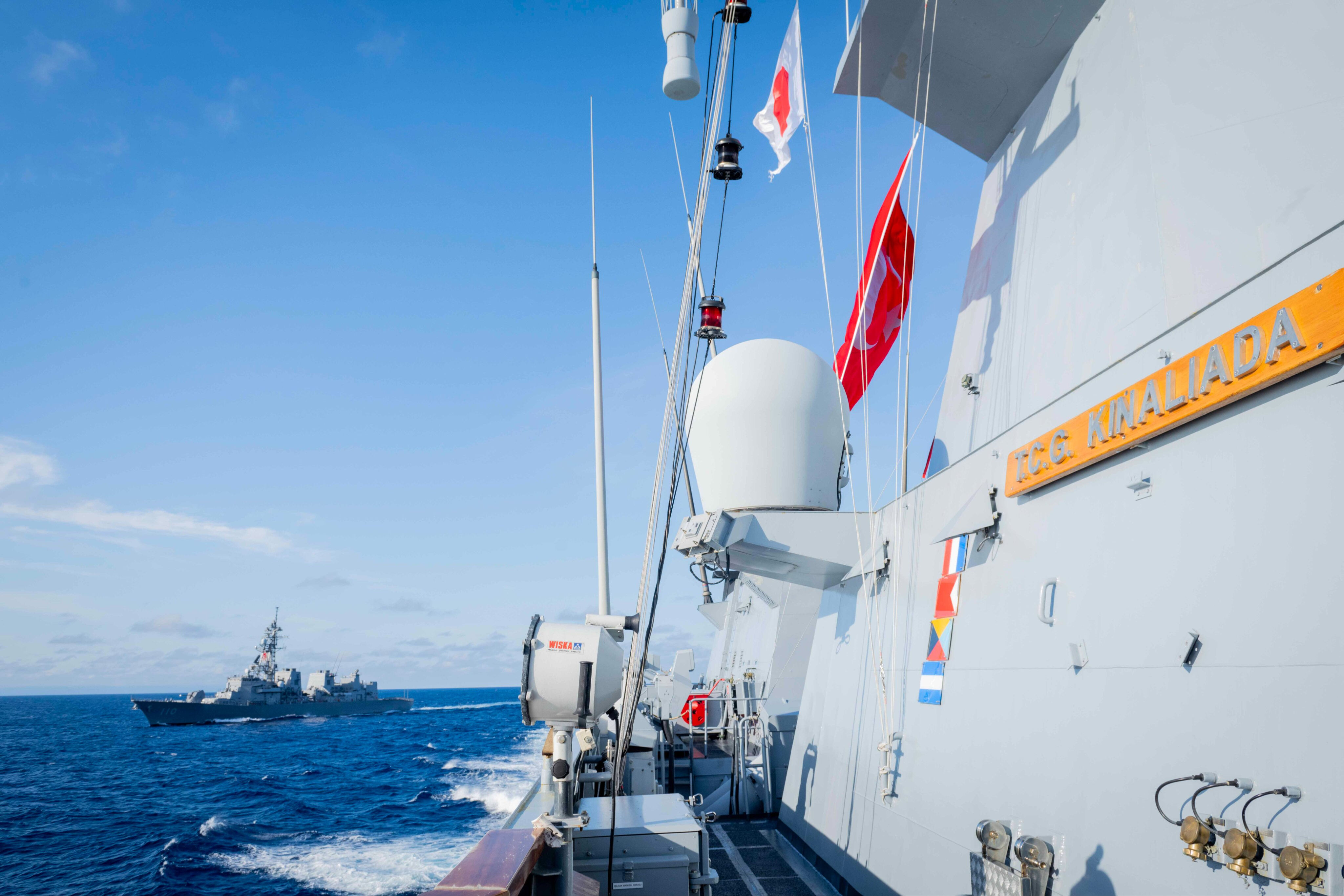 Ertuğrul'un rotası tamamlandı! T&uuml;rk-Japon ilişkilerinin 100. yılında TCG Kınalıada Hiroşima'dan uğurlandı - 6. Resim