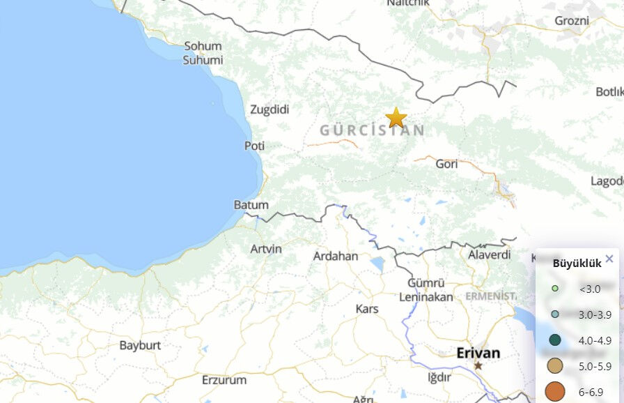 Gürcistan'da korkutan deprem! AFAD son dakika olarak duyurdu - 2. Resim