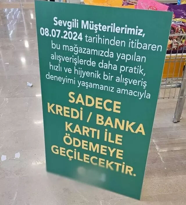 FİLE Market bazı şubelerde 'nakit' ödeme seçeneğini kaldırıyor FİLE Market bazı şubelerde 'nakit' ödeme seçeneğini kaldırıyor - 1. Resim