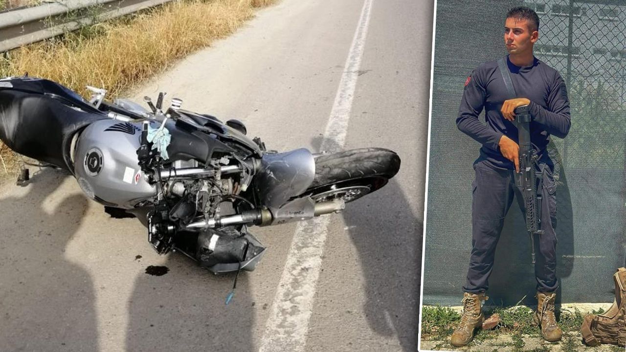 Uzman çavuş motosiklet kazasında hayatını kaybetti