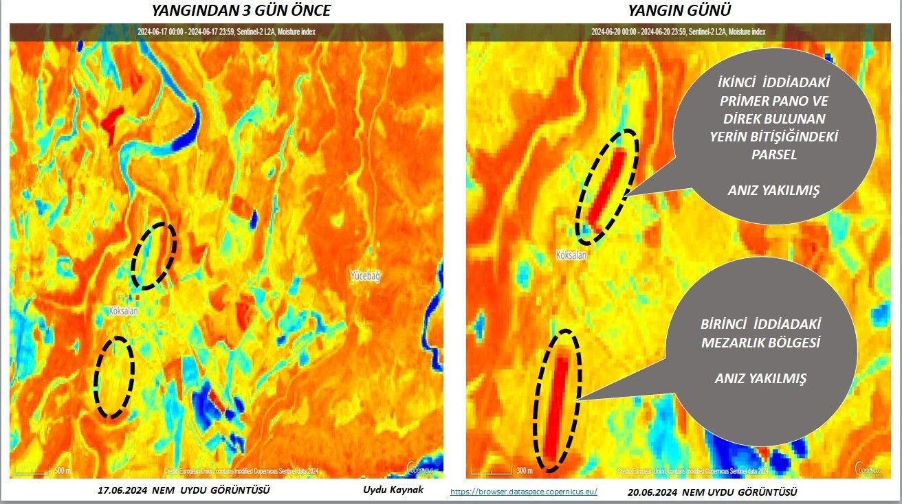 Diyarbakır Büyükşehir Belediyesi'ne yalanlama! Yangın faciasının uydu görüntüleri yayınlandı - 4. Resim