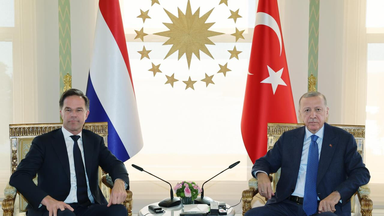 Cumhurbaşkanı Erdoğan NATO Genel Sekreterliğine seçilen Mark Rutte ile görüştü - 1. Resim