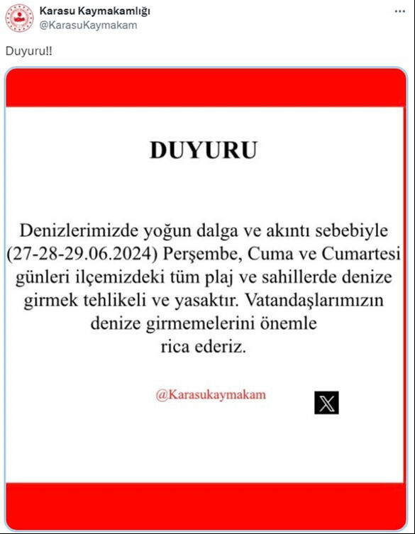Kırklareli'nde hava şartları sebebiyle 3 gün denize girmek yasak Kırklareli'nde hava şartları sebebiyle 3 gün denize girmek yasak - 2. Resim