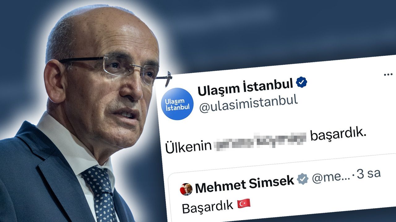 Mehmet Şimşek&#039;in &#039;Başardık&#039; paylaşımına küfürlü cevap veren Ulaşım A.Ş. özür diledi
