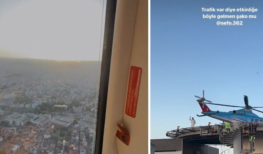 Sefo'dan İstanbul trafiğine helikopterli çözüm! Videosu çok konuşuldu - 1. Resim