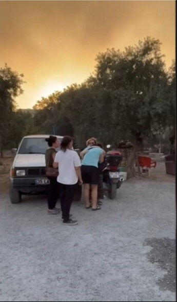 İzmir, Çanakkale, Edirne Afyon, Aydın Kahramanmaraş, Muğla ve Karaman'da alevlerle mücadele! Mahalle boşaltıldı, otoban kapatıldı - 3. Resim