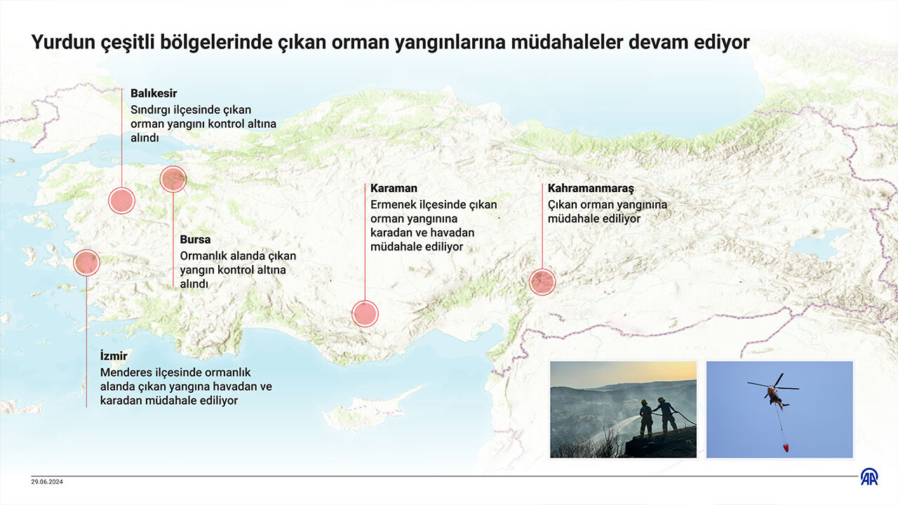 İzmir, Kahramanmaraş, Muğla ve Karaman'da alevlerle mücadele! Mahalle boşaltıldı, otoban kapatıldı - 4. Resim