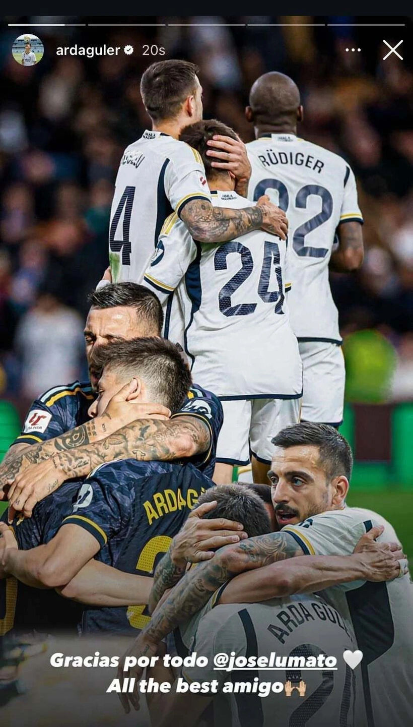 Arda Güler'den Joselu'ya veda mesajı! Sosyal medya hesabından paylaştı Arda Güler'den Joselu'ya veda mesajı! Bonservis bedeli belli oldu - 1. Resim