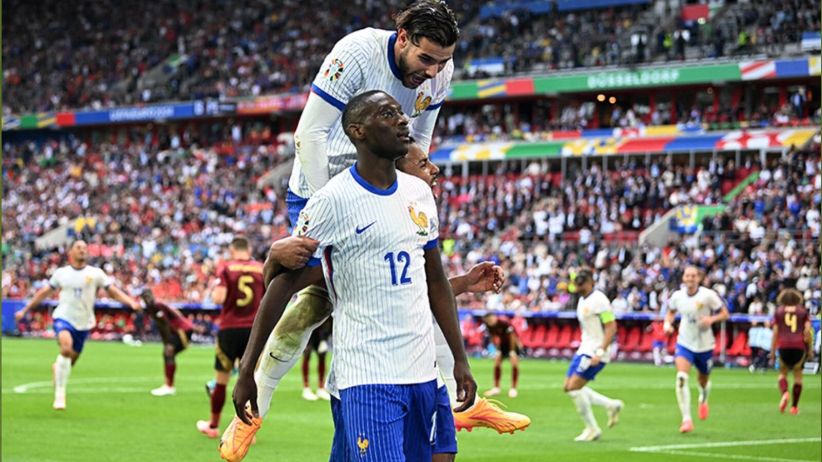 Fransa &ccedil;eyrek finalde! Bel&ccedil;ika son dakikalarda yıkıldı - 1. Resim
