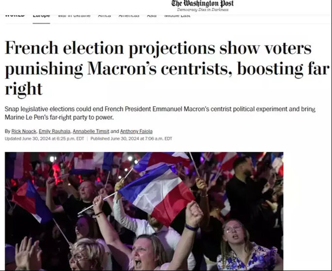 Fransa'da aşırı sağ öne geçti dünya basını kriz çığırtkanlığı yaptı - 8. Resim