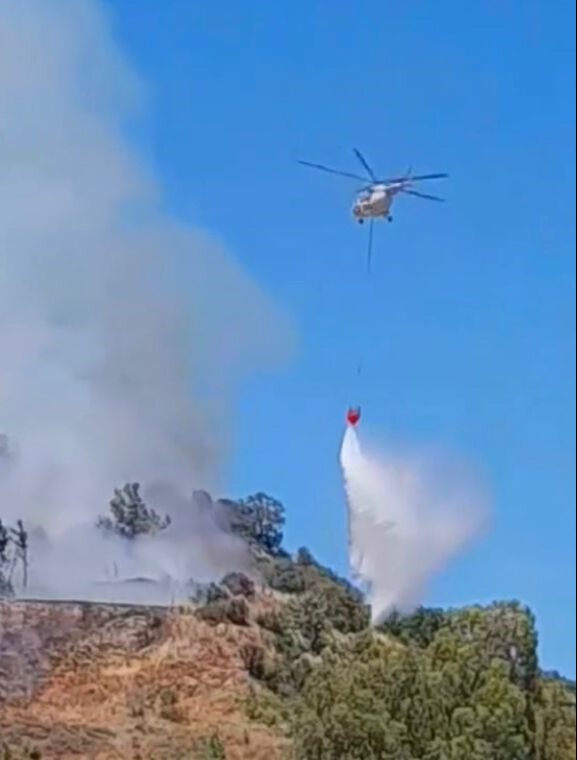 Mersin'in Anamur ilçesinde çıkan orman yangınında çalışmalar devam ediyor - 3. Resim