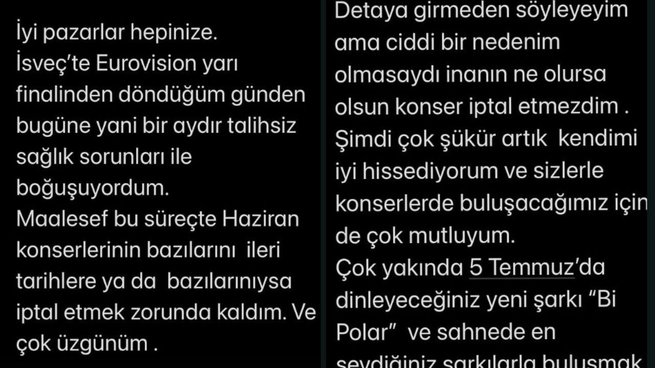 Sertab Erener, sağlık durumunu sosyal medya hesabından paylaştı - 1. Resim