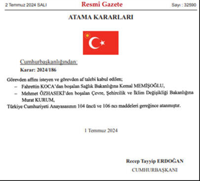 Bakan olarak atanan Murat Kurum, 2023 genel seçimlerinde İstanbul milletvekili olarak seçilmişti - 1. Resim