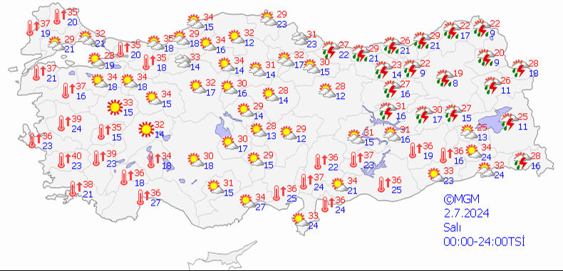 Batı kavrulacak, doğuda yağmur var! Meteoroloji 8 ilde sarı kodlu uyarı verdi - 1. Resim