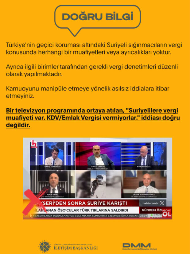 Suriyelilere vergi muafiyeti var mı? İletişim Başkanlığı her şeyi açıkladı - 2. Resim