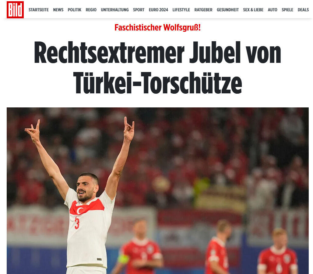 Alman Bild'den Merih Demiral'ın bozkurt işaretine skandal saldırı: Faşist Kurt selamı Alman Bild'den Merih Demiral'ın kurt işaretine skandal saldırı: Faşist Kurt selamı - 2. Resim