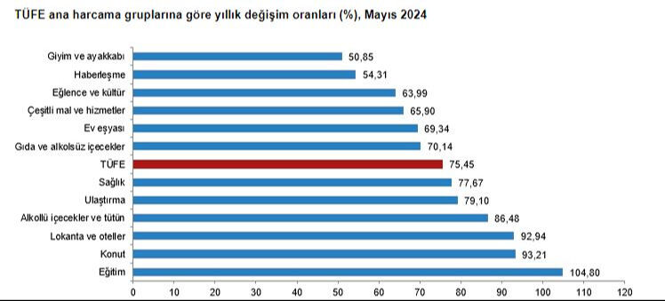 TÜİK mayıs ayı enflasyon oranı yıllık yüzde 75,45 olurken haziran rakamı bugün belli olacak - 1. Resim