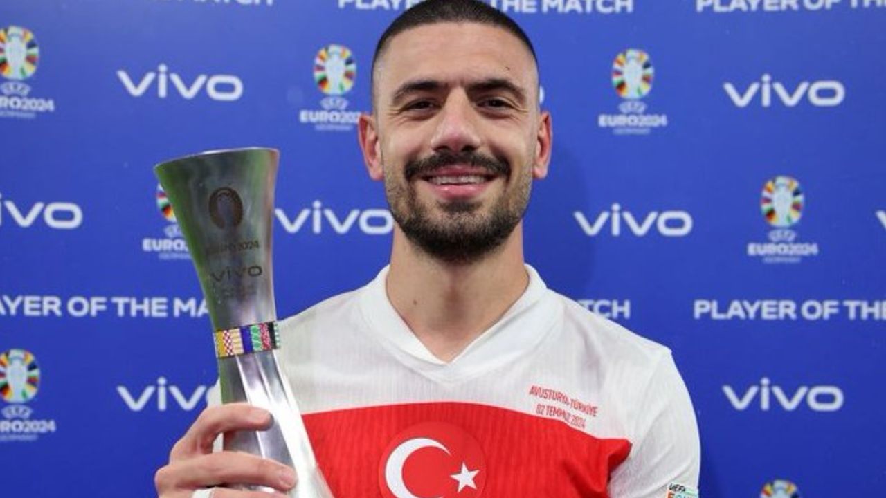 Türkiye - Avusturya maçının adamı Merih Demiral seçildi