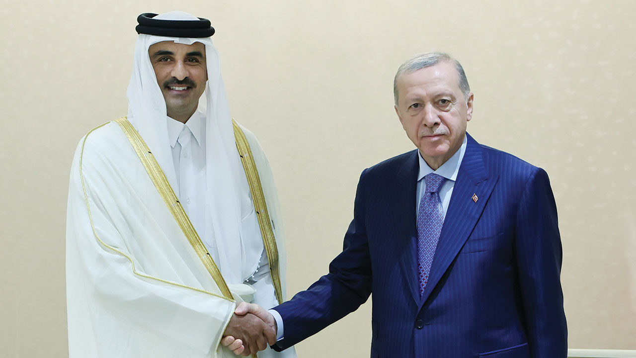 Cumhurbaşkanı Erdoğan Astana'da Al Sani ve Ukhnaagiin Khurelsukh ile görüştü - 3. Resim