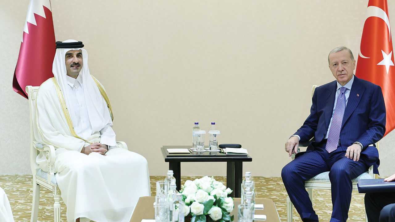 Cumhurbaşkanı Erdoğan Astana'da Al Sani ve Ukhnaagiin Khurelsukh ile görüştü - 4. Resim