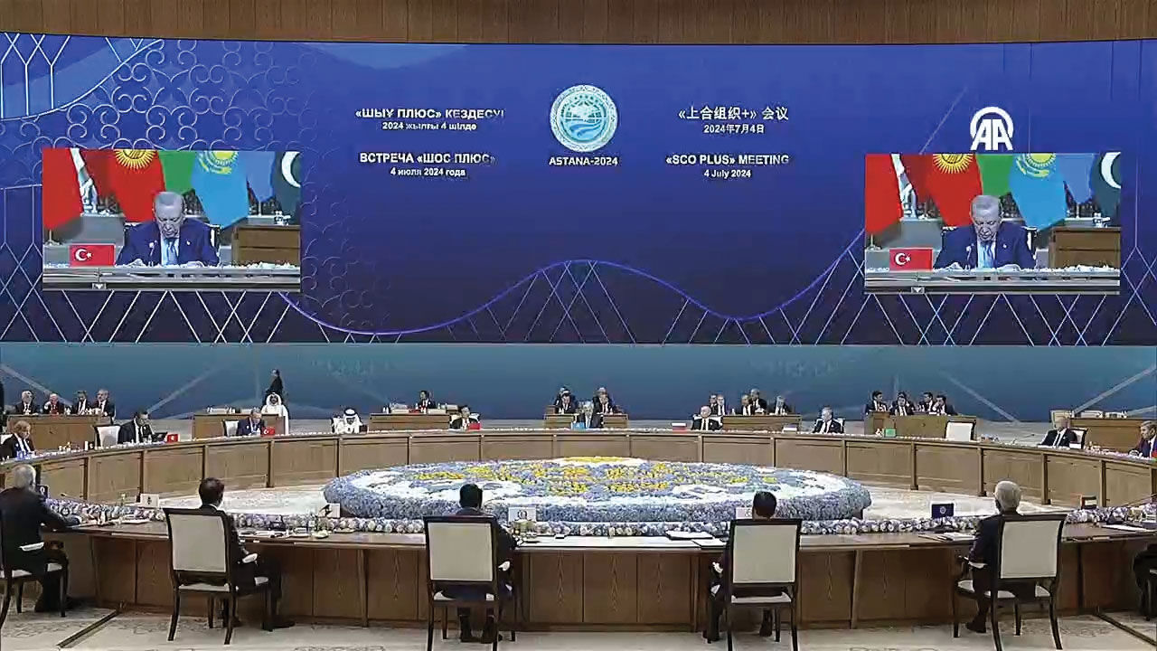 Cumhurbaşkanı Erdoğan Devlet Başkanları Zirvesi için Bağımsızlık Sarayı'nda - 3. Resim