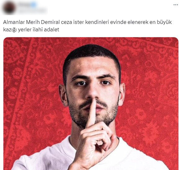 Merih Demiral'ın ceza alması için baskı yapan Almanya penaltısı verilmeyerek İspanya'ya elendi! İlahi adalet TT oldu - 4. Resim