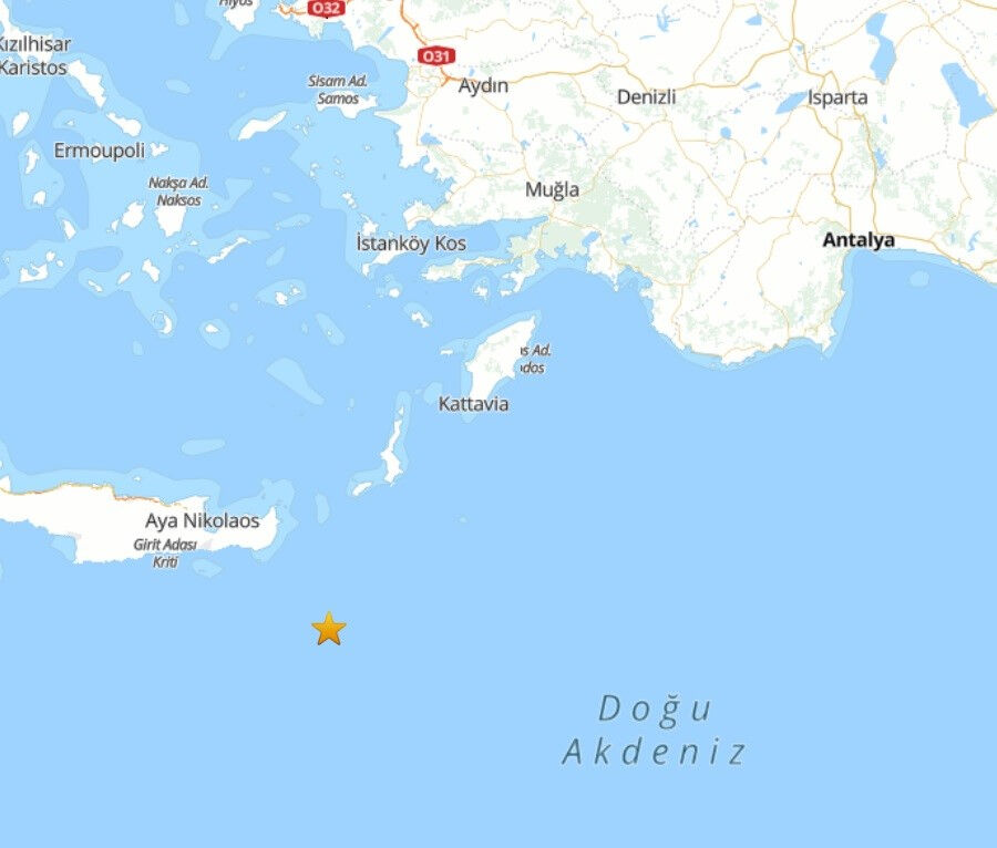 AFAD duyurdu! Datça'da 4.1 büyüklüğünde deprem AFAD duyurdu! Datça'da 4.1 büyüklüğünde deprem - 1. Resim