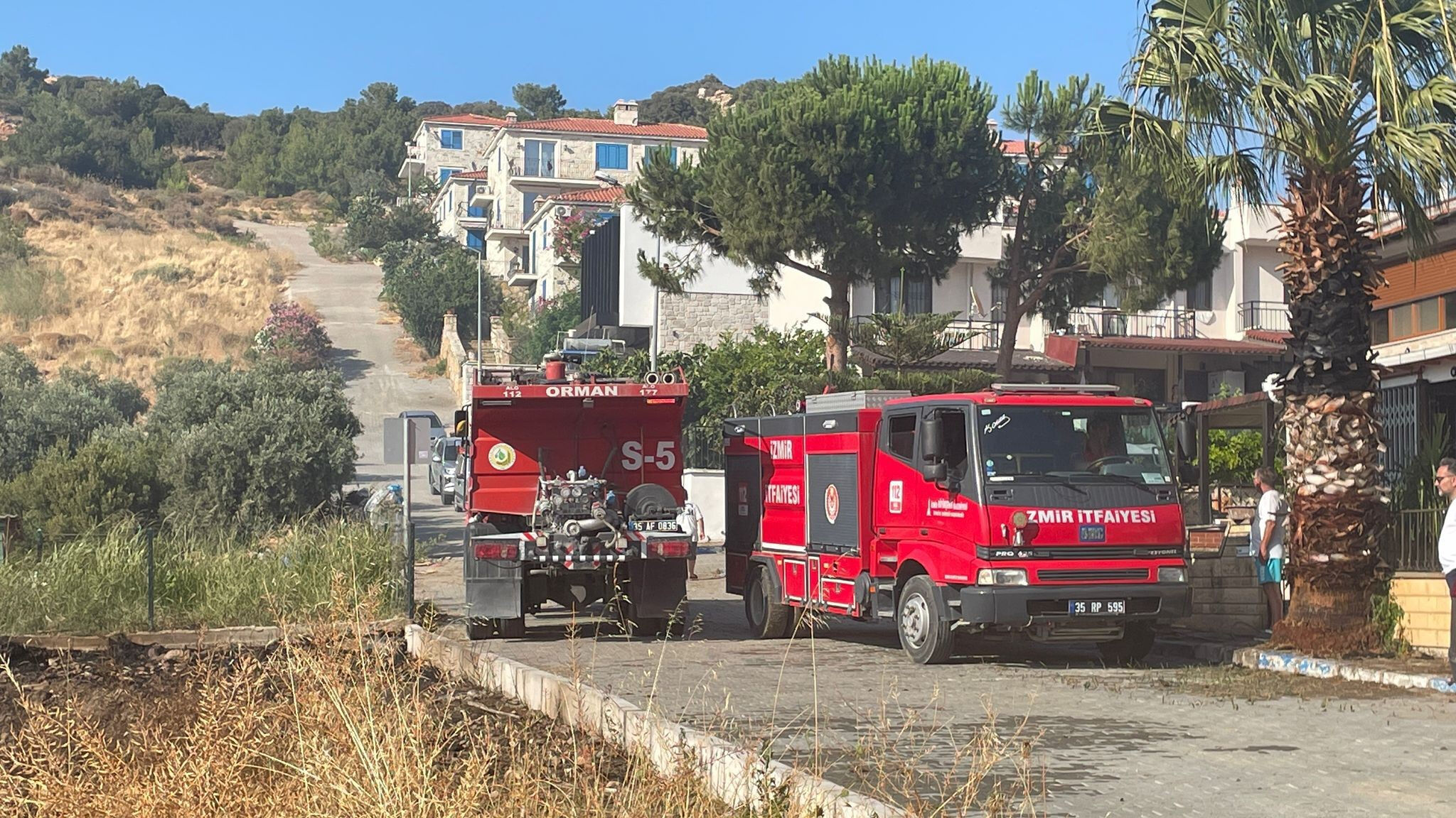İzmir'de orman yangını! Havadan ve karadan müdahale ediliyor - 4. Resim