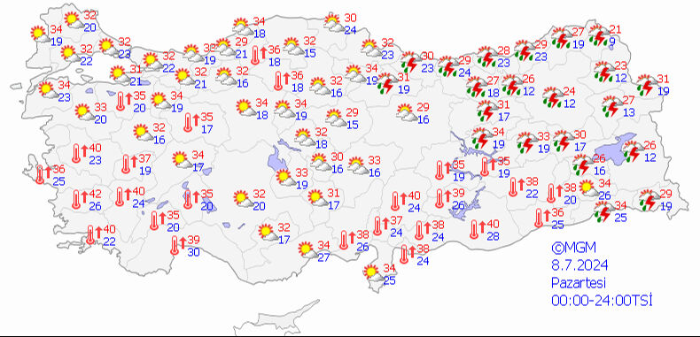 Meteoroloji'den 'pazar' uyarısı! Bazı illerde sıcaklık 40 dereceyi aşacak - 2. Resim