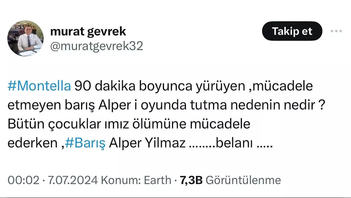 Murat Gevrek'in skandal Barış Alper paylaşımı sonrası bakanlıktan açıklama geldi! - 1. Resim